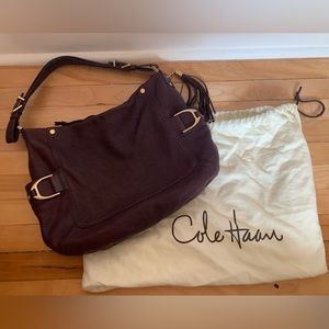 Cole Haan Plum Leathet Shoulder Bag